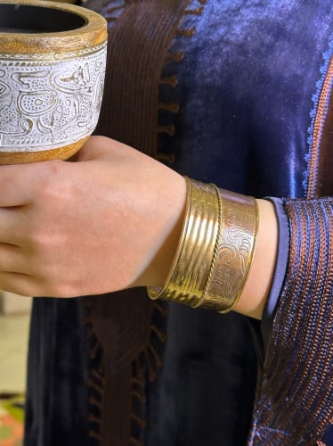 سوار ذهبي عريض #1