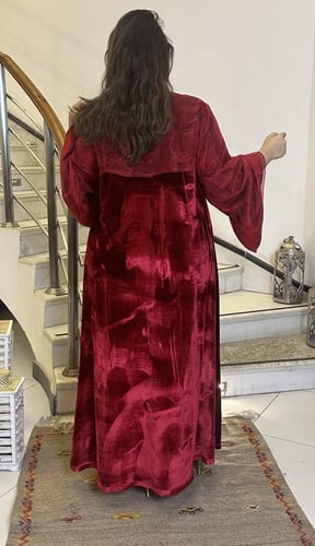 جلابيه من المخمل والشيفون #254