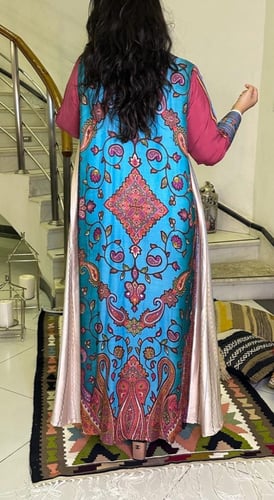 جلابية من الحرير والقطن #185