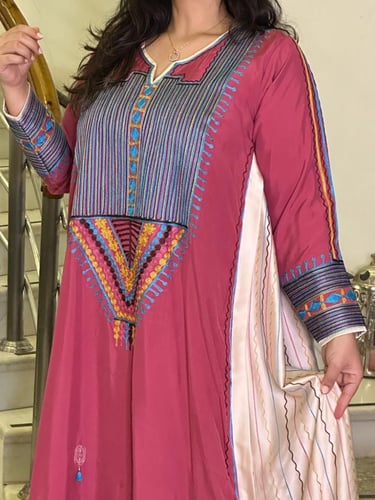 جلابية من الحرير والقطن #185