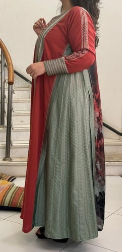 جلابية من الكريب والحرير #174