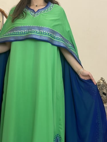 جلابيه راقيه حرير من قطعتين #273