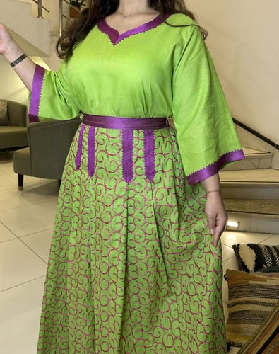 تايور من اللينين الاخضر الساده والمشجر