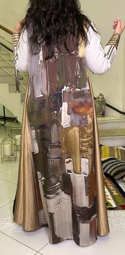 جلابية لينن وحرير #181