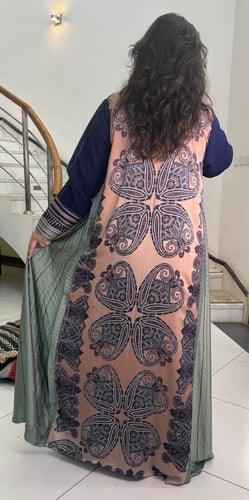 جلابية من الكريب والحرير #168