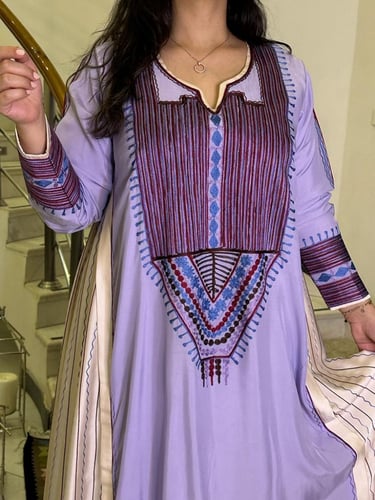 جلابية من الحرير والقطن #186