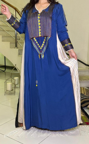 جلابية من الحرير والقطن #178