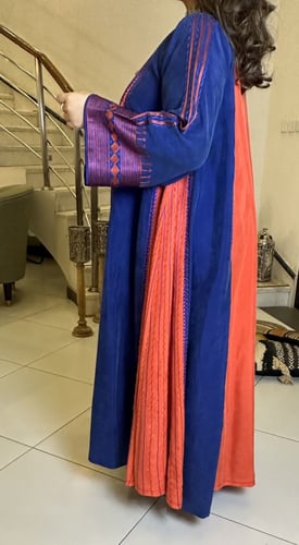 جلابيه من الشاموا حرير بلونين