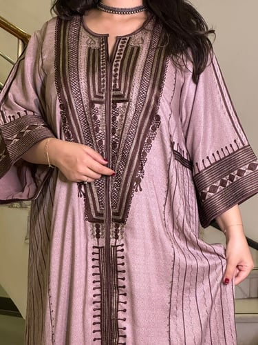 جلابية قطن مشجر #160