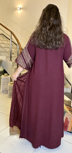 جلابيه من اللينين الناعم مع الحرير