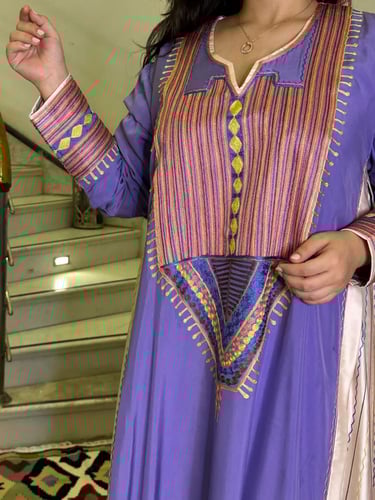 جلابية من الحرير والقطن#183