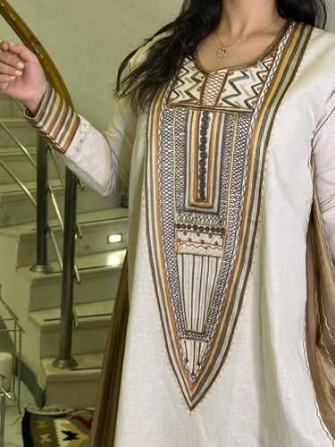 جلابية لينن وحرير #181