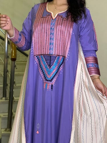 جلابية من الحرير والقطن #184