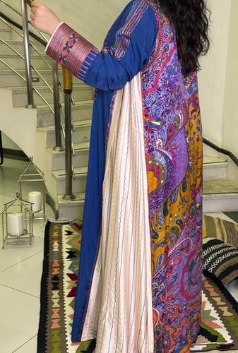 1-جلابية من الحرير والقطن #180