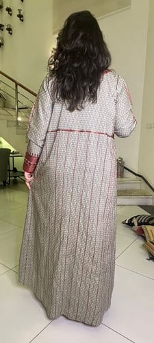 جلابية قطن مشجر #161