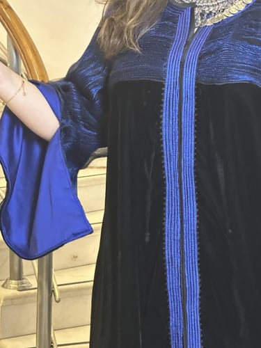 جلابيه من المخمل والشيفون #255