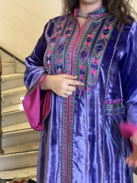 جلابيه مخمل فرنسي ناعم