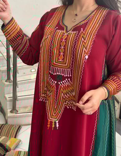 جلابية من الكريب و الحرير #169