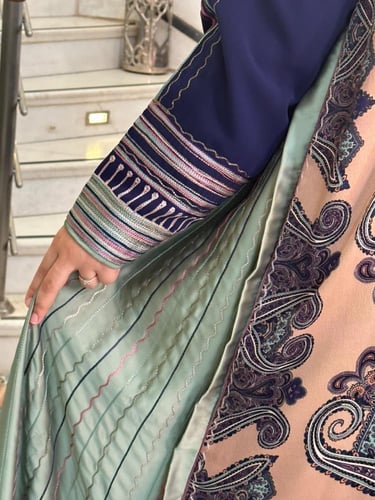 جلابية من الكريب والحرير #168