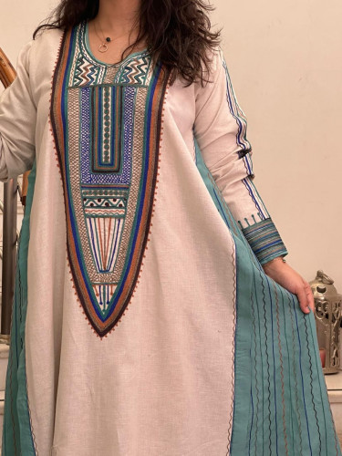 جلابية لينن و حرير #170