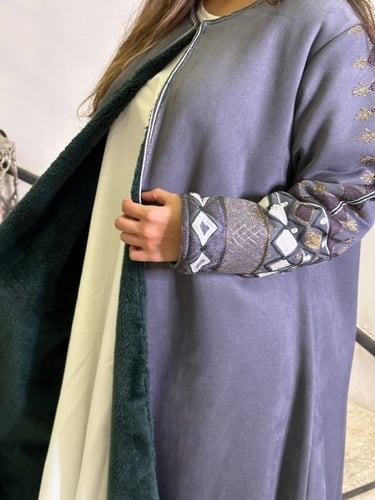 عباءة شتوية مبطنة بالفرو #29