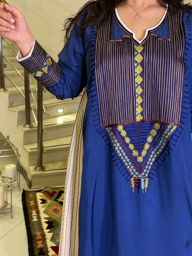 جلابية من الحرير والقطن #178