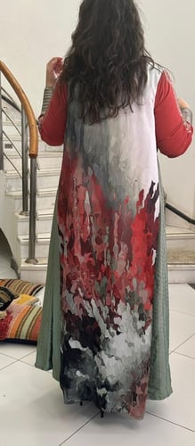 جلابية من الكريب والحرير #174