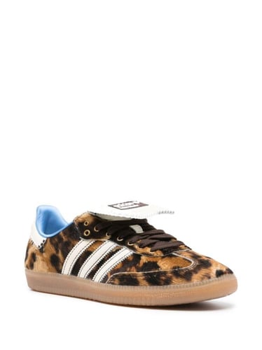 Adidas Samba Leopard Print Brown