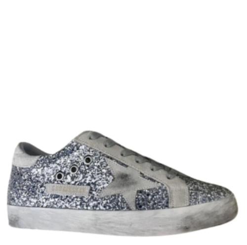 Golden Goose Glitter Silver Sneakers