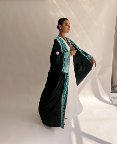 Dark Olive Green Abaya