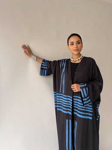 Tranquil Line Abaya blue - SS71