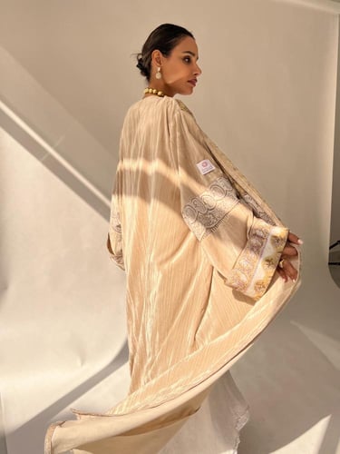 SS56- beige Abaya