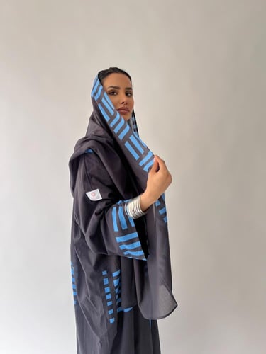 Tranquil Line Abaya blue - SS71