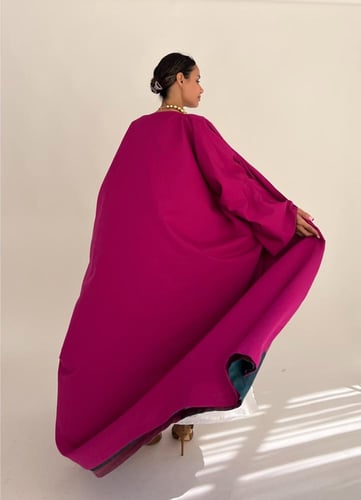 SS35- Double Face abaya