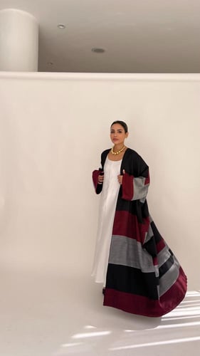 SS37-Double Face abaya