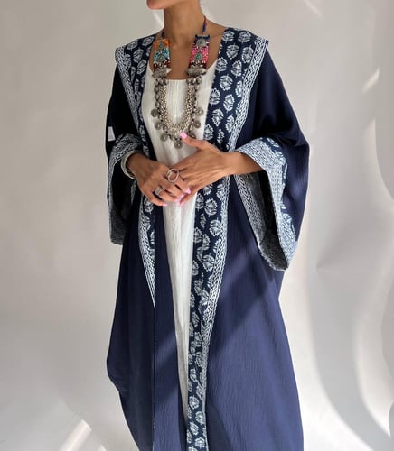 navy blue Abaya