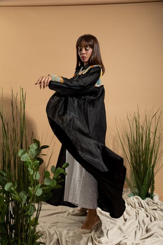 عباية صيته - اسود