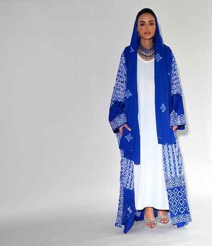 عبايه ساري - نيلي