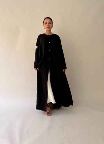 عبايه كلوش أسود - SS103