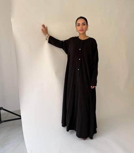 عبايه كلوش أسود - SS103