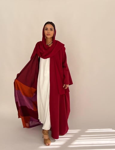 SS39- Double Face abaya