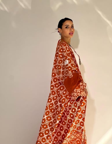 عبايه ساري - برتقالي