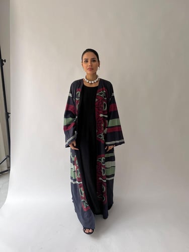 Tranquil Abaya Maroon - green - SS68