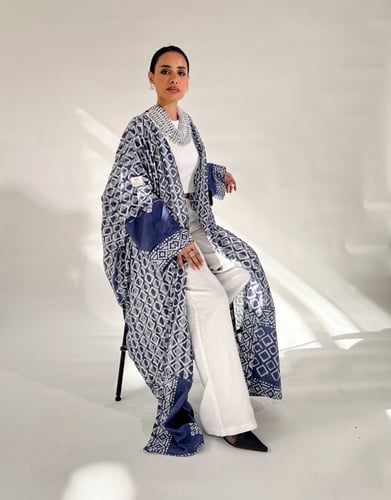 عبايه ساري - ازرق