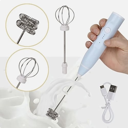 مخفق كهربائي بثلاثه سرعات قابل للشحن usb