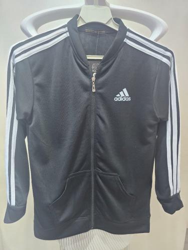 جاكيت اديداس اسود اطفال شبابي