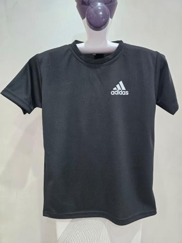 تيشيرت اديداس اسود اطفال شبابي