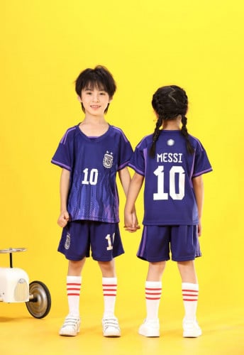 طقم منتخب الارجنتين كحلي شبابي رقم 10 صيني