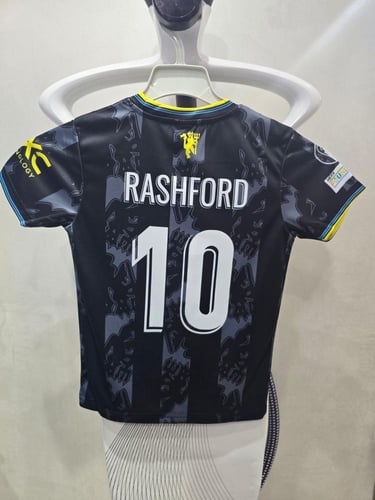 طقم نادي مانشستر يونايتد 2026 اسود رقم 10 شبابي