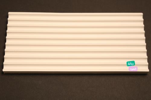 صحن مستطيل مموج مصنوع من الجبس الفرنسي